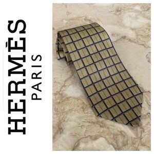 Hermes 100% Silk Tie Authentic Mint Condition